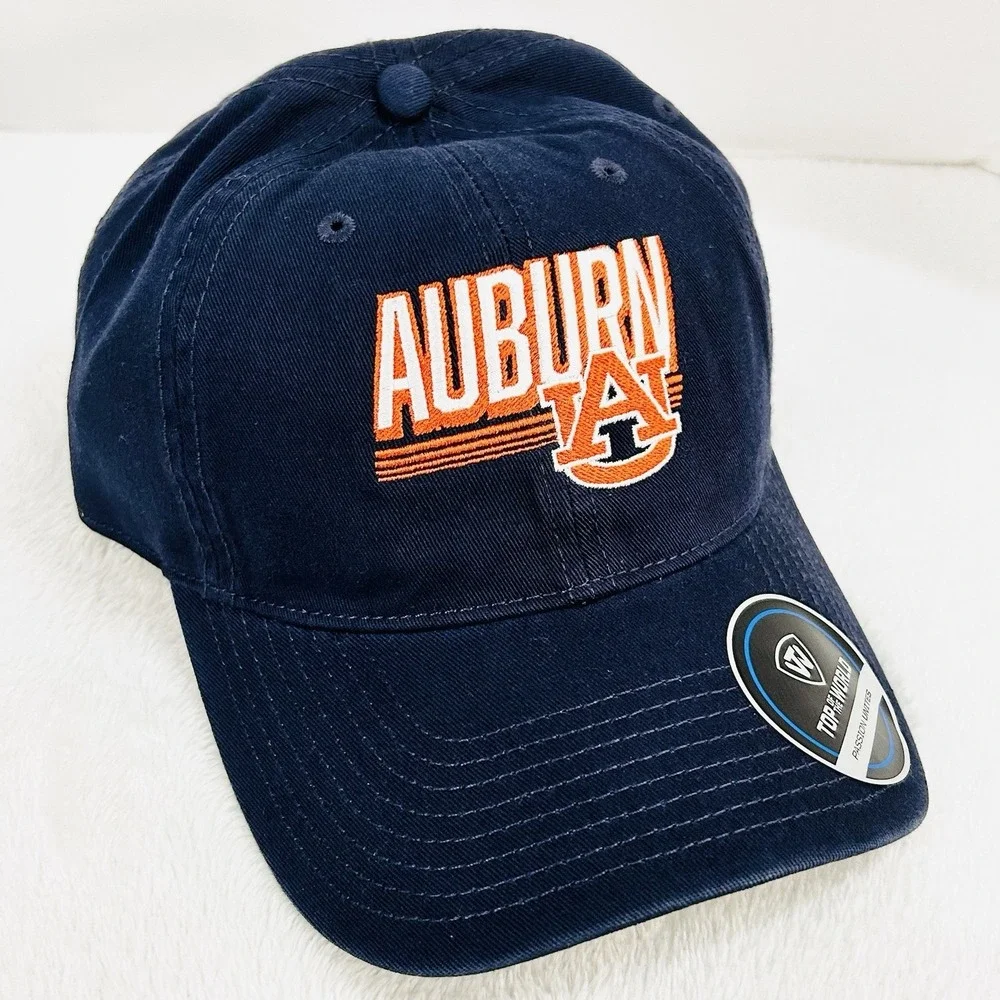 Auburn Tigers Top‎ of the World Slice Hat Cap Adjustable Strapback NCAA Blue